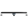 vidaXL Sprchový odtok 2 v 1 s 360° siphonom Čierna 80 cm