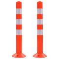 vidaXL Dopravné zahradzovacie stĺpiky, 2 ks plast 75 cm