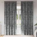vidaXL Sametové závesy 2 ks Sivá 245 x 140 cm Zamat