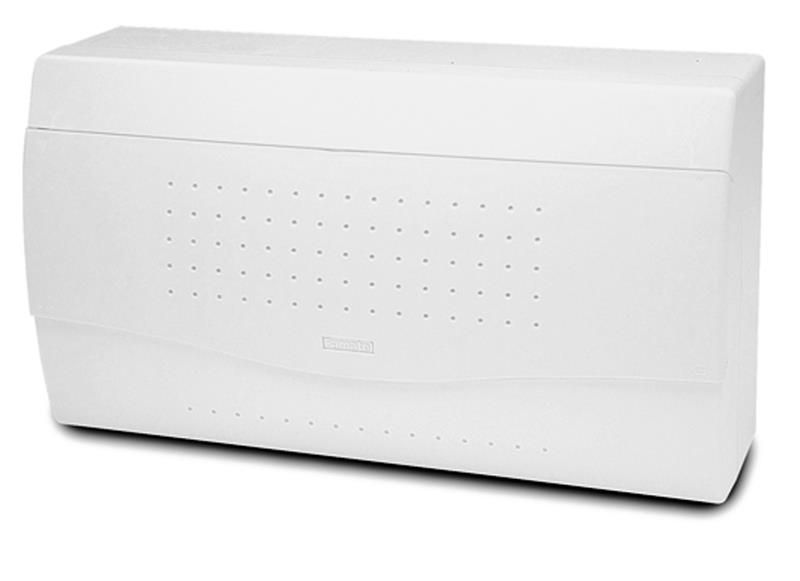 Rozvádzač NUOVA 3818 IP40, 17,5 modulov, na omietku, nepruhové dvere, 195x350x100mm