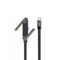 XO kábel NB-Q311 PD USB-C - USB-C 1,5m 240W čierny plochý so stojanom