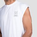 Tielko Discipline White - GymBeam, veľkosť XL, 89.7% cotton 10.3% elastane