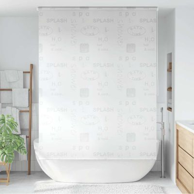 vidaXL Sprchová roleta, 160x240 cm, vzor slov