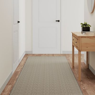 vidaXL Behúň sisalový vzhľad strieborný 80x200 cm