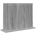 vidaXL Toaletné zrkadlo Sivý Sonoma 60 x 45 x 18 cm Obdĺžnikový