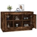 vidaXL Komoda dymový dub 102x35x60 cm spracované drevo