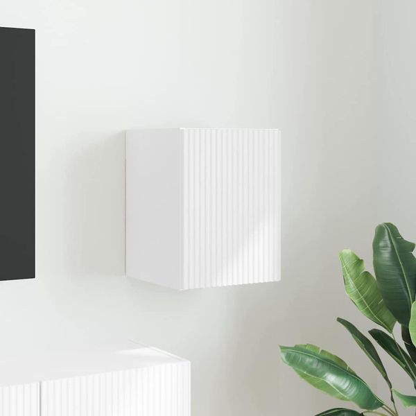 vidaXL TV nástenná skriňa Biela 30 x 31 x 40 cm Kompozitné drevo