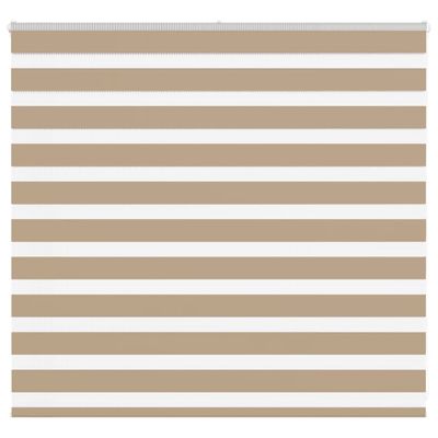 vidaXL Zebrová roleta pieskovo hnedá 160x100 cm šírka látky 155,9 cm polyester