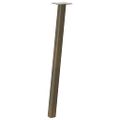 vidaXL Nohy konzolového stolíka 4 ks, prírodná oceľ, 72 cm, oceľ