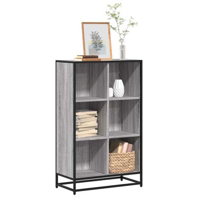 vidaXL Knižnica sivý dub sonoma 65,5x33x107,5 cm kompozitné drevo