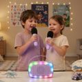 Bluetooth Karaoke párty set + 2 mikrofóny Purple