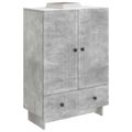 vidaXL Servírovacia skriňa Betónovo Sivá 66 x 34,5 x 95 cm
