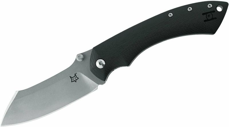 FOX knives FX-534 Pelican vreckový nôž 9 cm, Stonewash, čierna, G10