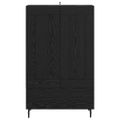 vidaXL Highboard Čierny dub 69,5 x 31 x 115 cm Kompozitné drevo