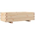 vidaXL Záhradný kvetináč 90x40x26,5 cm masívna borovica