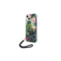 Puzdro Guess pre iPhone 14 6,1" GUOHCP14SHFLSB modré HC PC/TPU Flower Cord