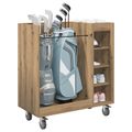 vidaXL Golfová skriňa s kolesom Remeselný dub 90 x 45 x 98 cm