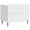 vidaXL Nočný stolík Biela 62 x 34,5 x 49,5 cm Kompozitné drevo