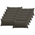 vidaXL Poťah na podložku 12 pcs HEERLEN Antracitová 40 x 80 cm