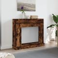 vidaXL Obloženie krbu dymový dub 100x30x87,5 cm kompozitné drevo