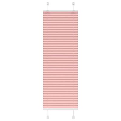 vidaXL Plisovaná roleta ružová 45x100 cm šírka látky 44,4 cm polyester