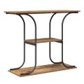 vidaXL Konzolový stôl Staré drevo 101 x 35 x 80,5 cm Kompozitné drevo