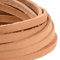 vidaXL Kožený remienok 1 Svetlohnedá 200 x 0,5 cm Koža