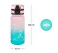 Tritanová fľaša pre deti Gradient Dúha 350 ml