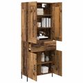 vidaXL Highboard 2 ks Staré drevo 69,5 x 34 x 180 cm Kompozitné drevo