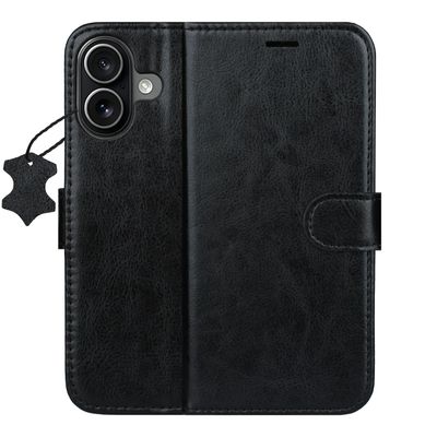 Smart Luxe leather case for iPhone 16 6,1" black