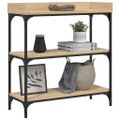 vidaXL Konzolový stolík s policami dub sonoma 75x30x80 cm