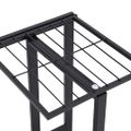vidaXL 5-poschodový stojan na kvety 43x22x98 cm čierny kovový