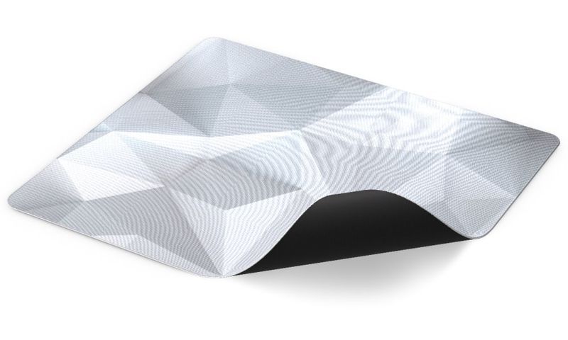 Endorfy podložka na stôl Crystal L Onyx White / 450×400×3 mm / vodeodolná / biela Podložka pod myš, herná, 450×400×3mm, vodeodolná, biela