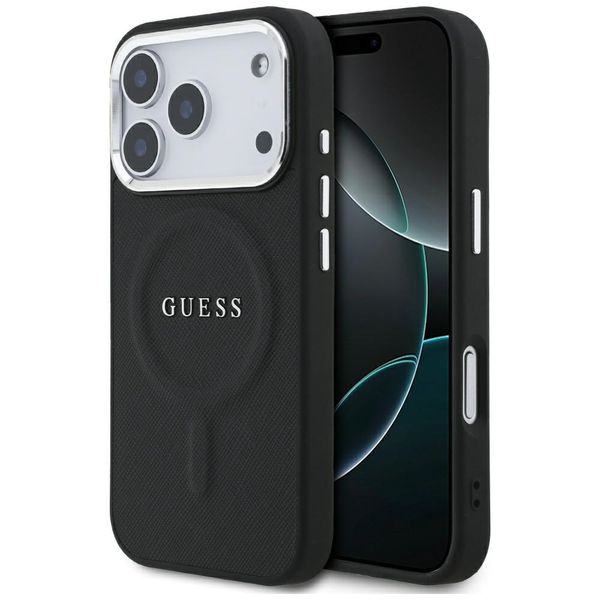 Obal Guess Classic Logo MagSafe pre iPhone 17 Pro čierny