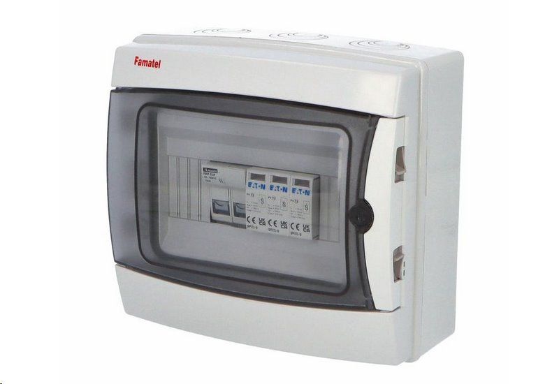 Rozvaděč SolarBOX FAMATEL fr003e T1+T2 (1000V DC) pro 1 string IP65 certifikovaný