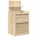 vidaXL Nočné skrinky s 2 zásuvkami 2 ks dub sonoma 38x34x80 cm