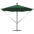 vidaXL Slnečník 294 x 294 x 248 cm Polyester a hliník Zelená
