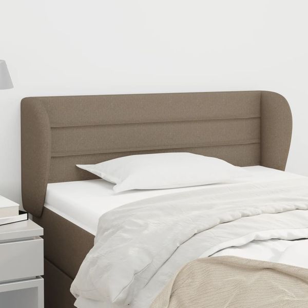 vidaXL Čelo postele sivohnedé 93x23x78/88 cm látka