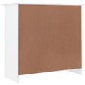 vidaXL Komoda ALTA biela 77x35x73 cm borovicový masív
