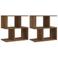 vidaXL Nočné stolíky 2 ks hnedý dub 50x30x51,5 cm spracované drevo