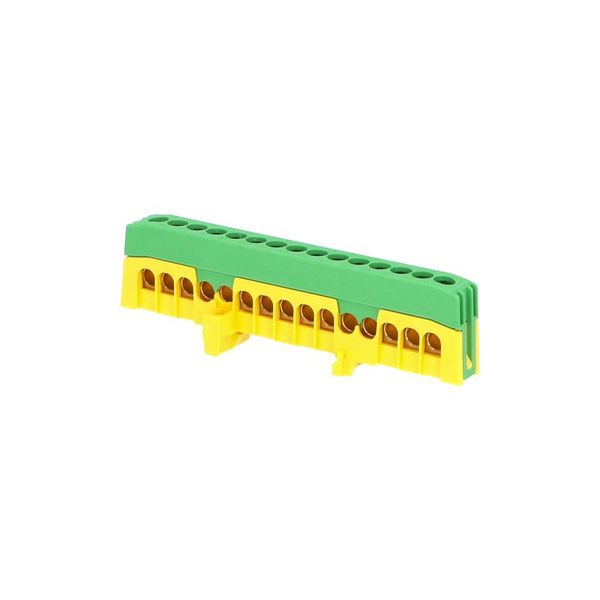Mostík PE 15-F2 (svorkovnica 15x16 mm2), zakrytý IP20, zeleno-žltý, 63 A, na DIN /2020273