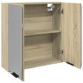 vidaXL Zrkadlová skrinka dub sonoma 64,5x20x66,5 cm, kompozitné drevo