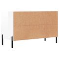 vidaXL TV skrinka lesklá biela 80x36x50 cm spracované drevo