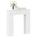 vidaXL Rám krbu Biela 102 x 20 x 102 cm Kompozitné drevo
