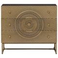 vidaXL Zásuvkový kabinet so zásuvkou Mosadzná 75 x 30 x 65 cm