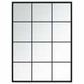 vidaXL Nástenné zrkadlá 3 ks čierne 80x60 cm kov