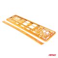 Podložka pod EČV - strieborná metalizovaná oranžová