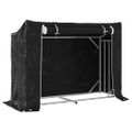 vidaXL Regál na krbové drevo s pláštenkou 151x60,5x110,5 cm