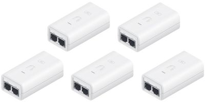 Ubiquiti POE-24-12W-G-WH, GB PoE injektor, 24V/0,5A (12W), 5-balenie