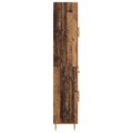 vidaXL Highboard Staré drevo 69,5 x 34 x 180 cm Kompozitné drevo